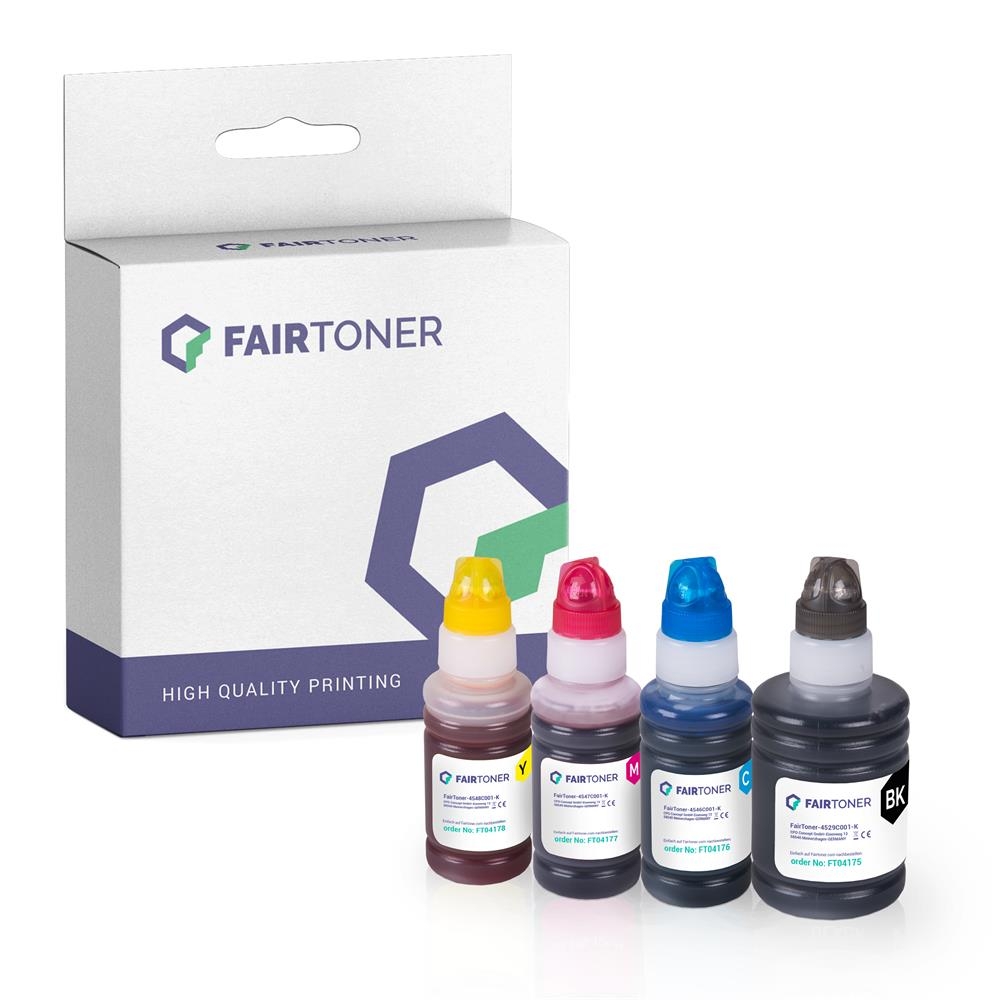 FairToner Set 4 Tintenbehälter Canon GI51 1-1-1-1
