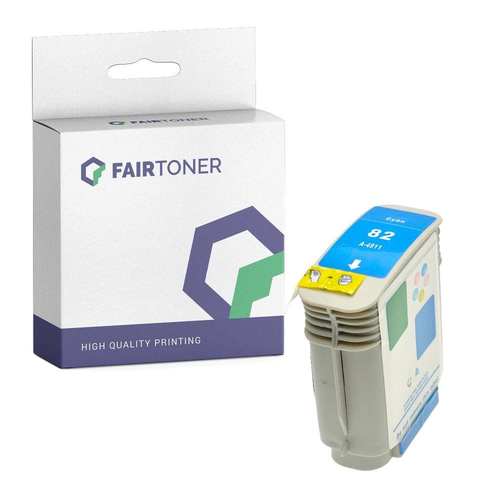 FairToner kompatibel für HP Tintenpatrone C4911A / 82 Cyan