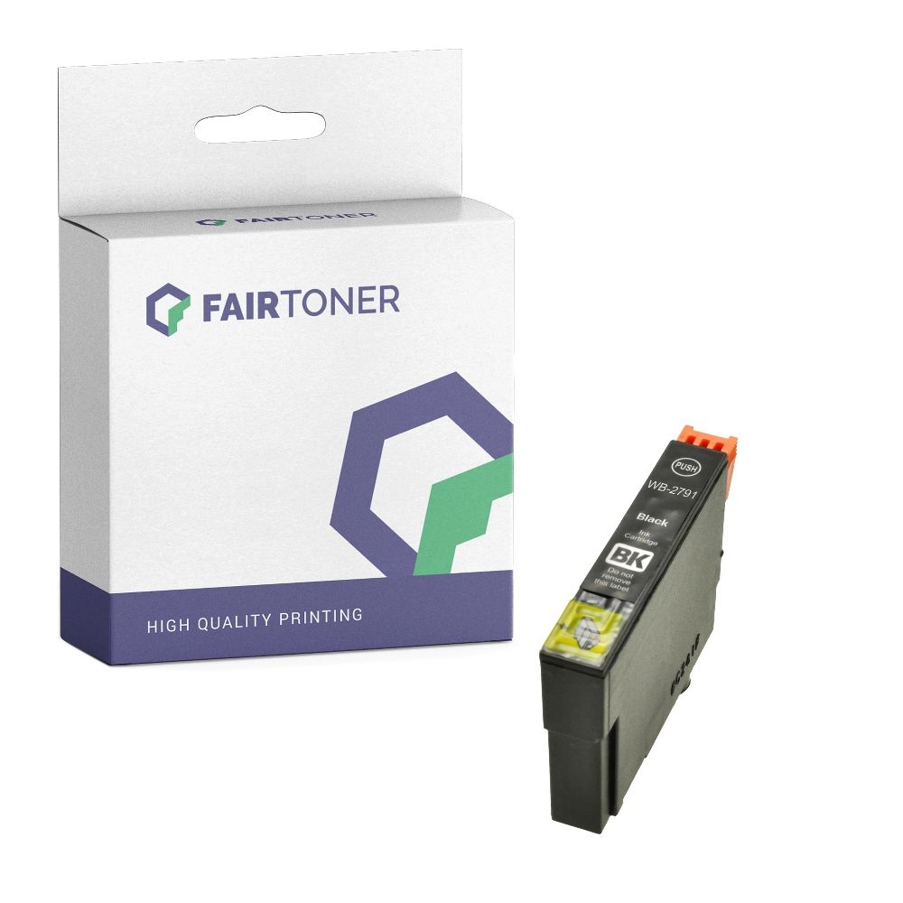 FairToner kompatibel für Epson Tintenpatrone C13T27914010 / 27XXL Schwarz [XXL Füllmenge]