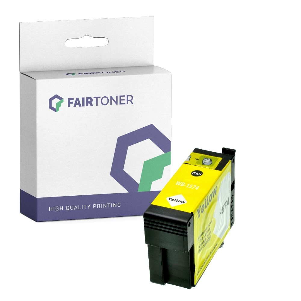 FairToner kompatibel für Epson Tintenpatrone C13T15744010 / T1574 Gelb