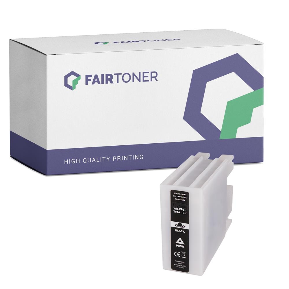 FairToner kompatibel für Epson Tintenpatrone C13T04A140 / T04A1 Schwarz