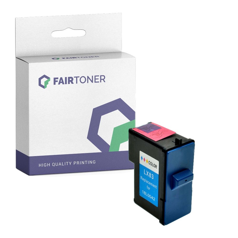 FairToner kompatibel für Lexmark Tintenpatrone 18L0032E / 82 Schwarz