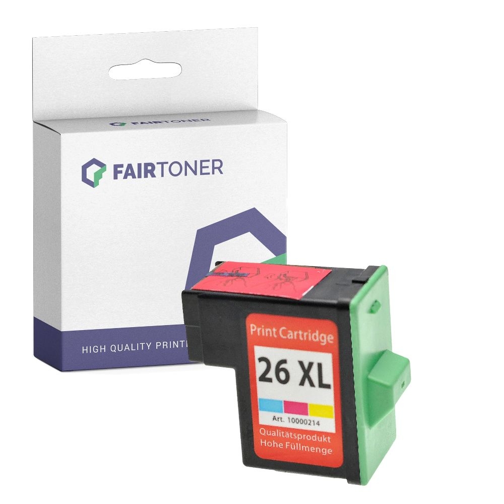 FairToner kompatibel für Lexmark Tintenpatrone 10N0026E / 26 Color