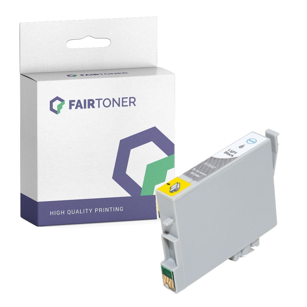 FairToner kompatibel für Epson Tintenpatrone C13T05974010 / T0597 Photo Schwarz