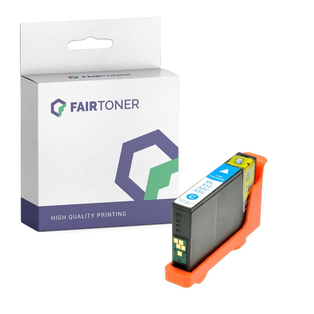 FairToner kompatibel für Dell Tintenpatrone 592-11820 / 5F8YP Cyan