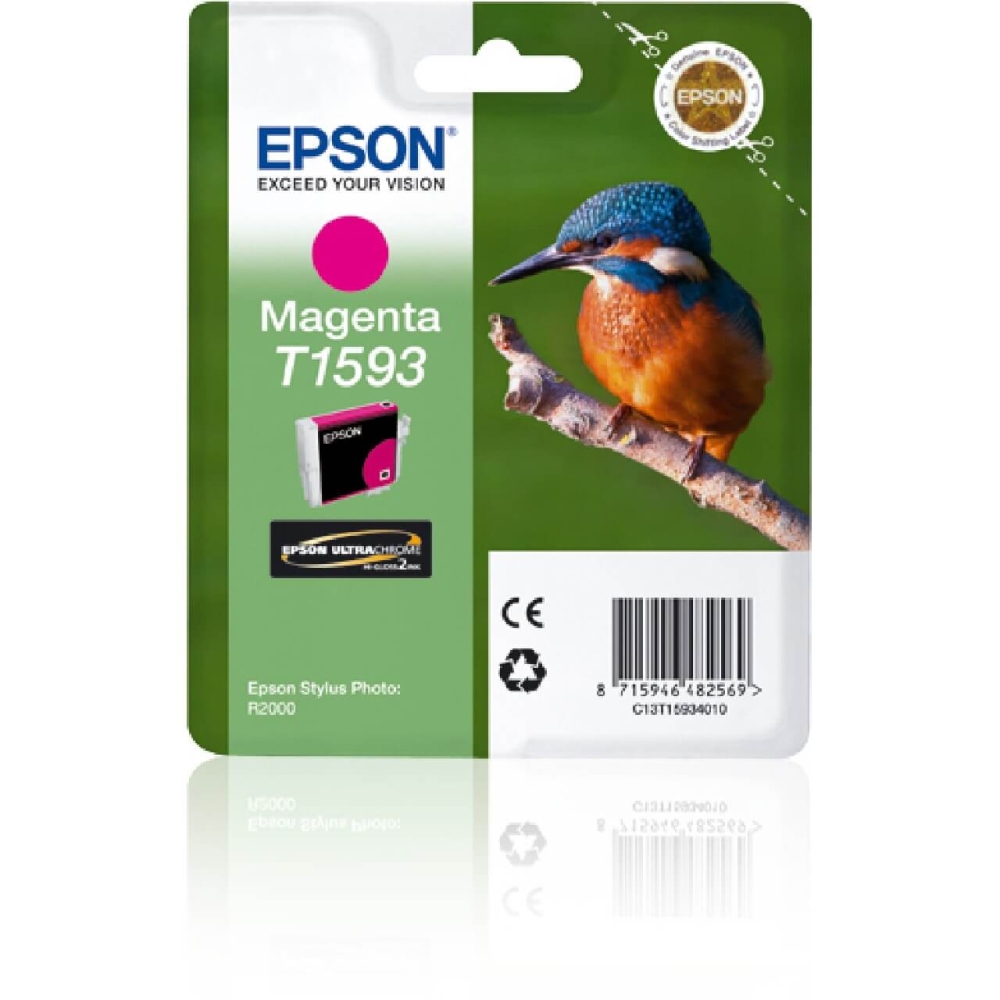 Original Epson Tintenpatrone C13T15934010 / T1593 Magenta