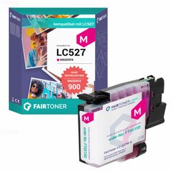 FairToner kompatibel für Brother Tintenpatrone LC-527M Magenta [XL Füllmenge]