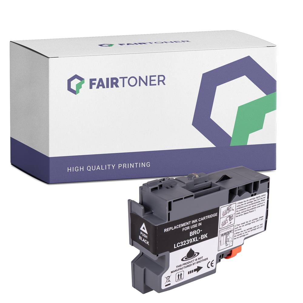 FairToner kompatibel für Brother Tintenpatrone LC-3239XLBK Schwarz