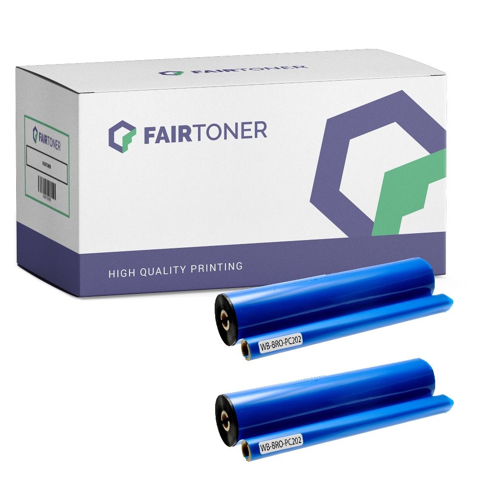 FairToner Thermorollen Brother PC202 (2-Pack)