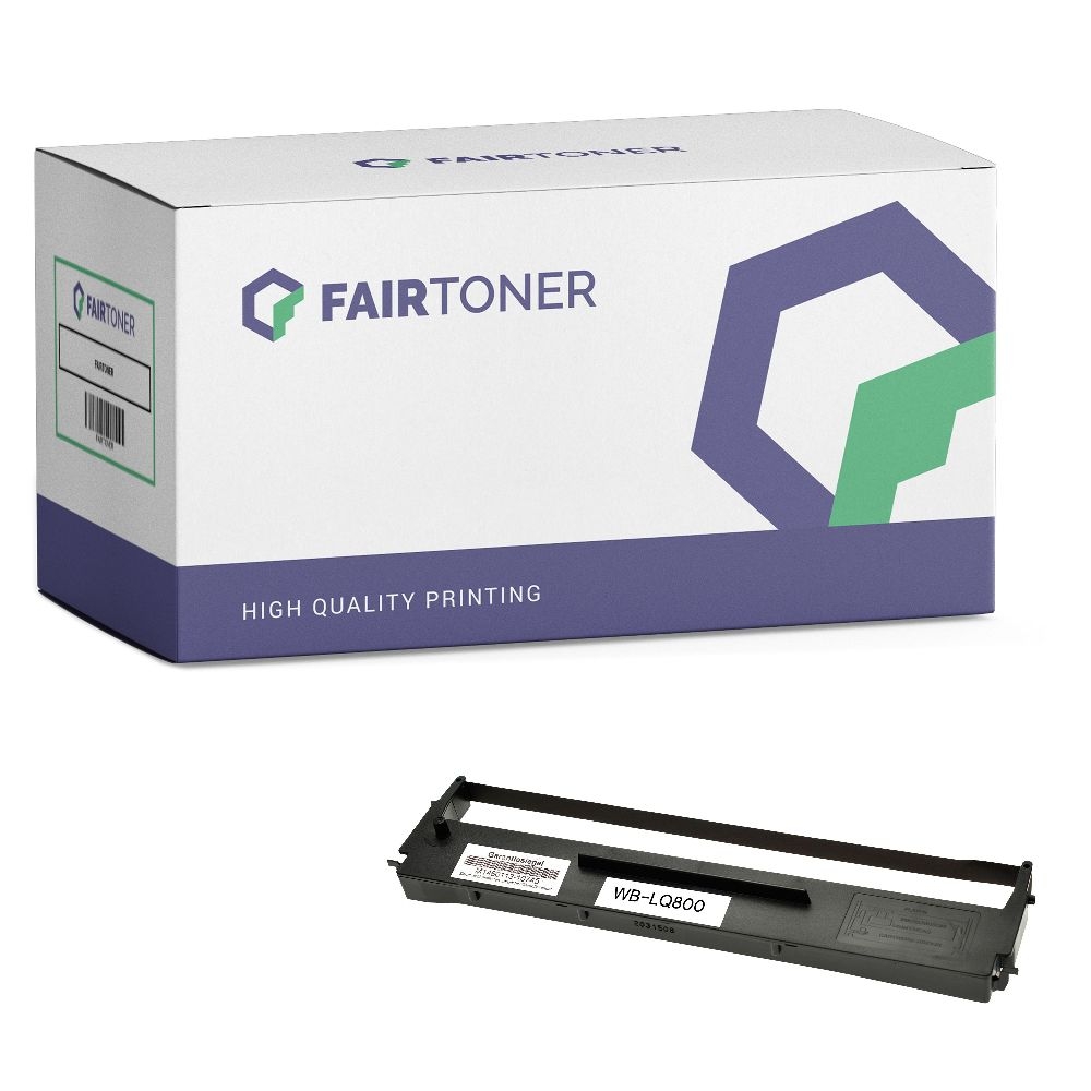 FairToner kompatibel für Epson Farbband C13S015021 / 7753 Schwarz