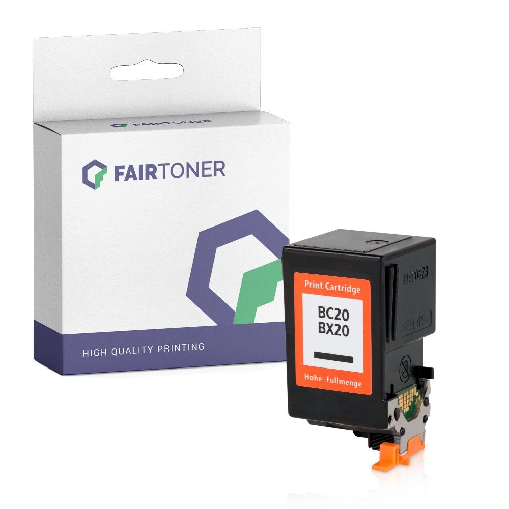 FairToner kompatibel für Canon Tintenpatrone 0895A002 / BC-20BK Schwarz