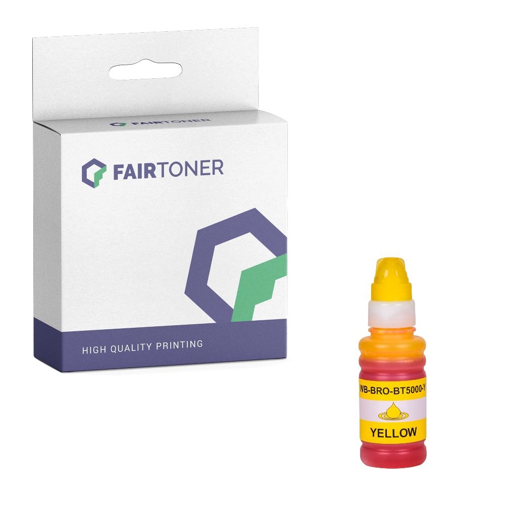 FairToner kompatibel für Brother Tintenpatrone BT-5000Y Gelb
