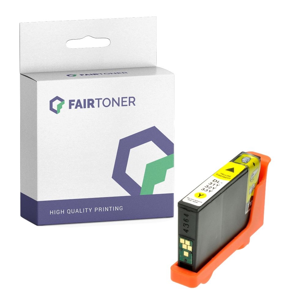 FairToner kompatibel für Dell Tintenpatrone 592-11822 / MTHX6 Gelb