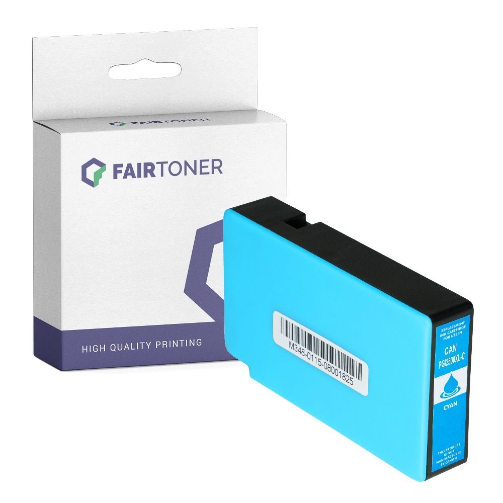 FairToner kompatibel für Canon Tintenpatrone 9265B001 / PGI-2500XLC Cyan