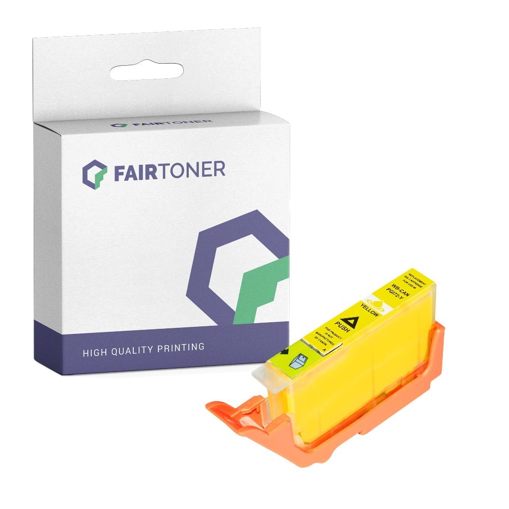 FairToner kompatibel für Canon Tintenpatrone 6406B001 / PGI-72Y Gelb