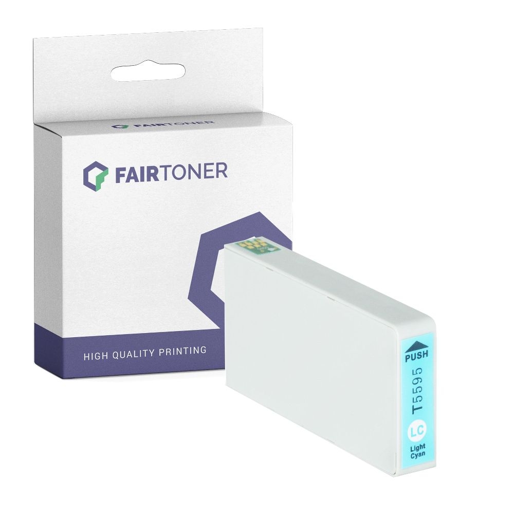 FairToner kompatibel für Epson Tintenpatrone C13T55954010 / T5595 Photo Cyan